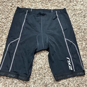 2XU Compression Cycling Shorts Black Comp Tri Short Sz L